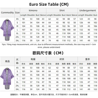 Kanroji Mitsuri Cosplay Costume Women Polyester Kimono Dress
