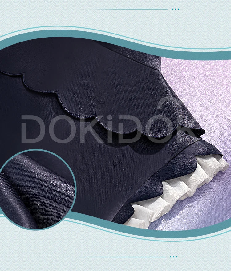 MIKUU Cosplay Costume Game Cosplay DokiDoki-R Mikku Cosplay Women Cute Lolita Dress Costume Mikuu Panda Cosplay Wig