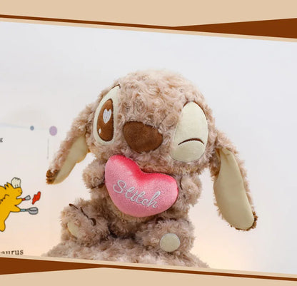 45/60/70cm Big Size Curly Stitch Disney Anime Plush Stuffed Doll Kawaii Coffee Plushies Pillow Ornaments Children's Holiday Gift