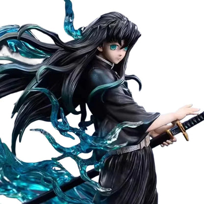 26cmpvcdemon Slayer Tokitou Muichirou Action Figure Anime Figure Gk Statue Model Toys Collection Doll Desktop Ornament Kids Gift