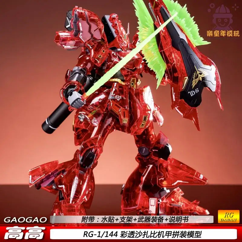RG MSN-04 Sazab Series Mecha Warrior Action Figure Model Toy with Detachable Parts High Detail Collectible Gift