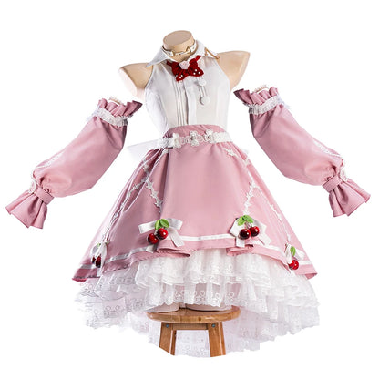 IN STOCK UWOWO Game Arknights Nightmare The Ferry Girl Cosplay Costume Pink Dress Halloween Costume