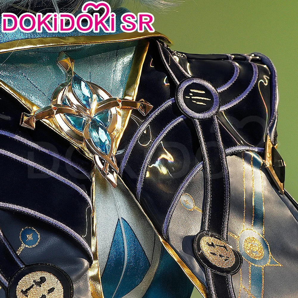 【Ready for Ship】 Anaxa Cosplay Costume Game Honkai: Star Rail DokiDoki-SR HSR Men Costume Anaxa Cosplay Wig Metal Accessory