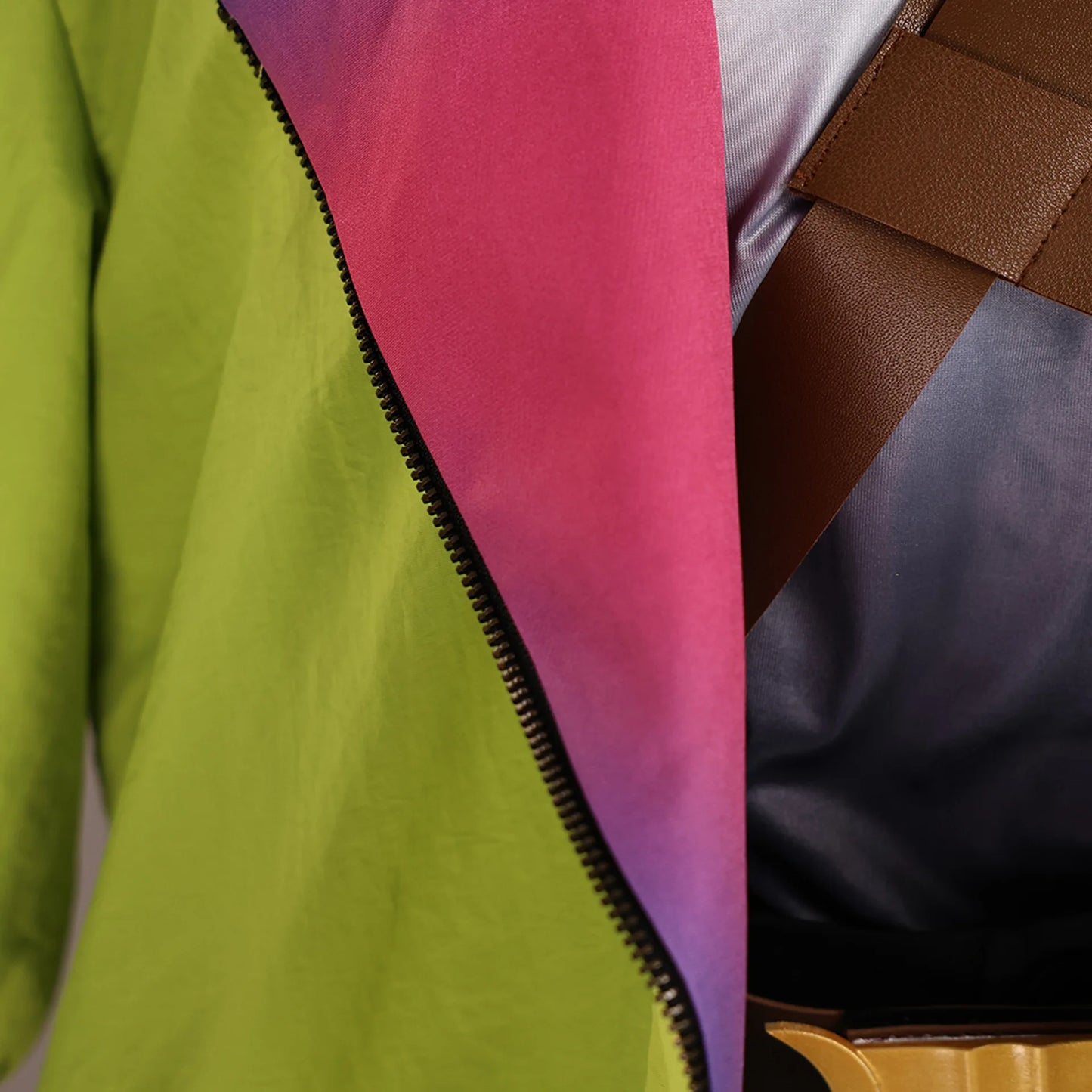 Anime Gnosia Yuri Cosplay Costume Wig Green Jacket Uniform Carnival Halloween Party for Women Men Girls Role Play Outfit Props