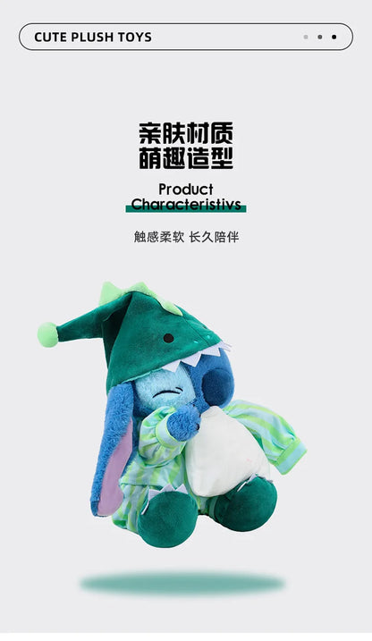 30/40/50cm Big Size Lilo & Stitch Pajamas Disney Anime Plush Stuffed Doll Kawaii Room Plushies Children's Pillow Holiday Gift