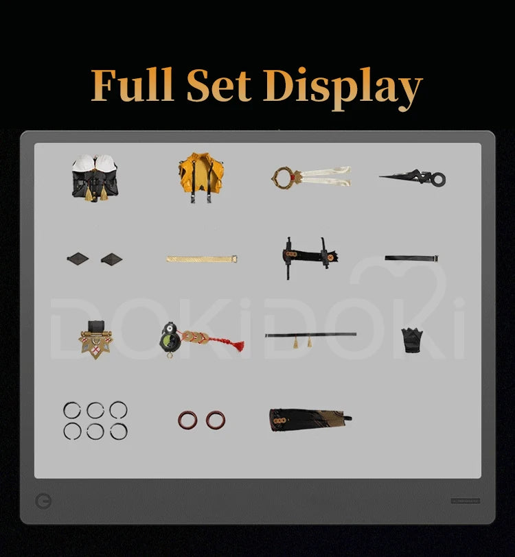 IN STOCK Yixuan Cosplay Costume Game Zenless Zone Zero DokiDoki-R ZZZ Women Black Yellow Bodysuit Yixuan Cosplay Master Costume