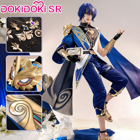 IN STOCK Dr. Ratio Cosplay Costume Game Honkai: Star Rail【S-3XL】DokiDoki-SR HSR Halloween Men Costume Veritas Ratio Plus Size