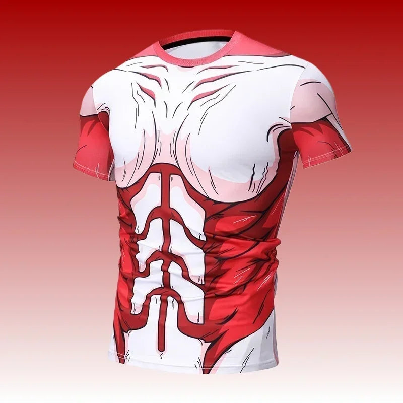 New Football Jerseys Japanese Anime Bandai Dragon Ball Goku Saiyan T-shirt Sporty Street Loose for Men and Children Christmas