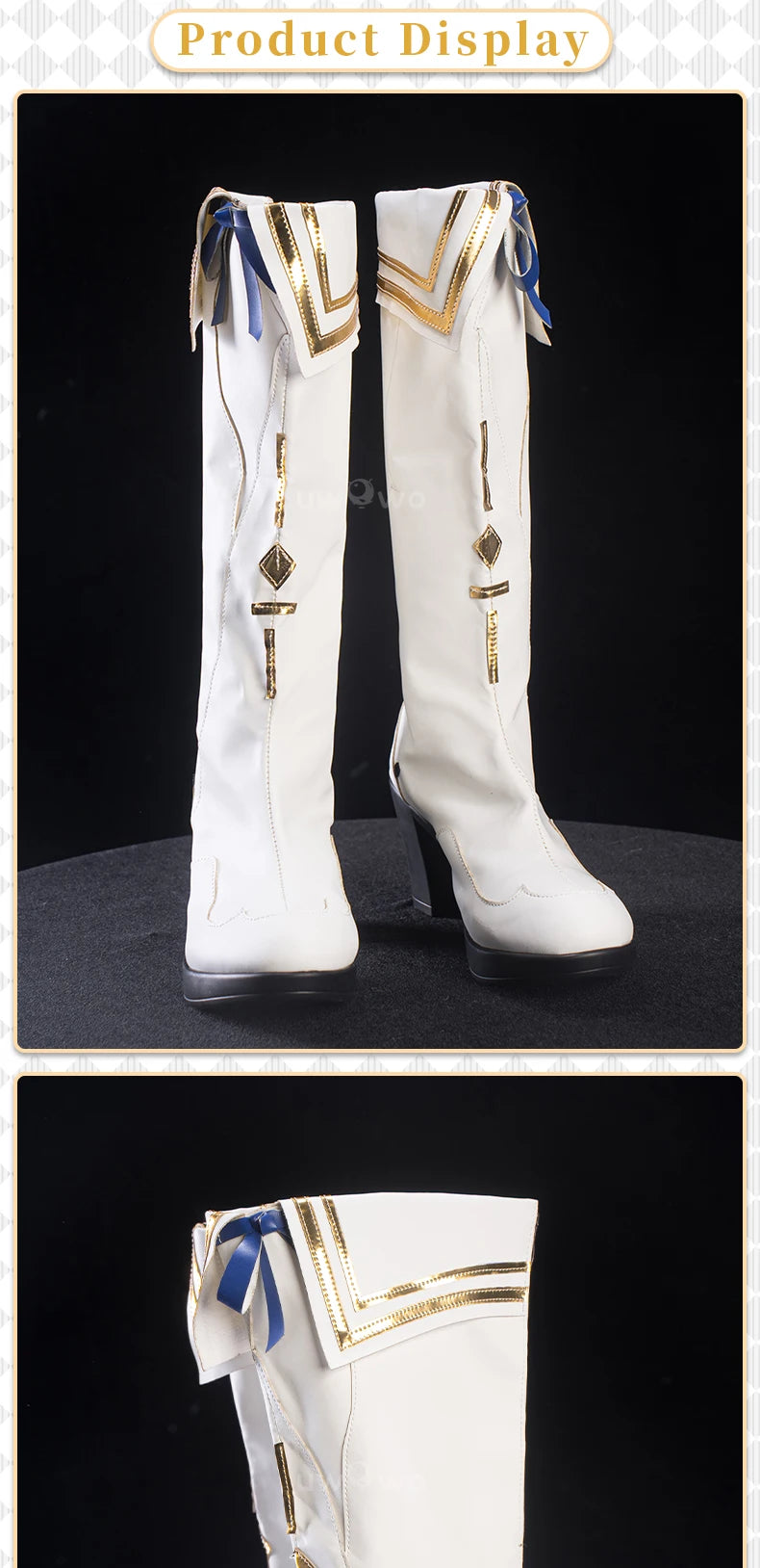 UWOWO Phoebe Shoes Game Wuthering Waves Phoebe  Cosplay Shoes White shoes Woman Size 36-43