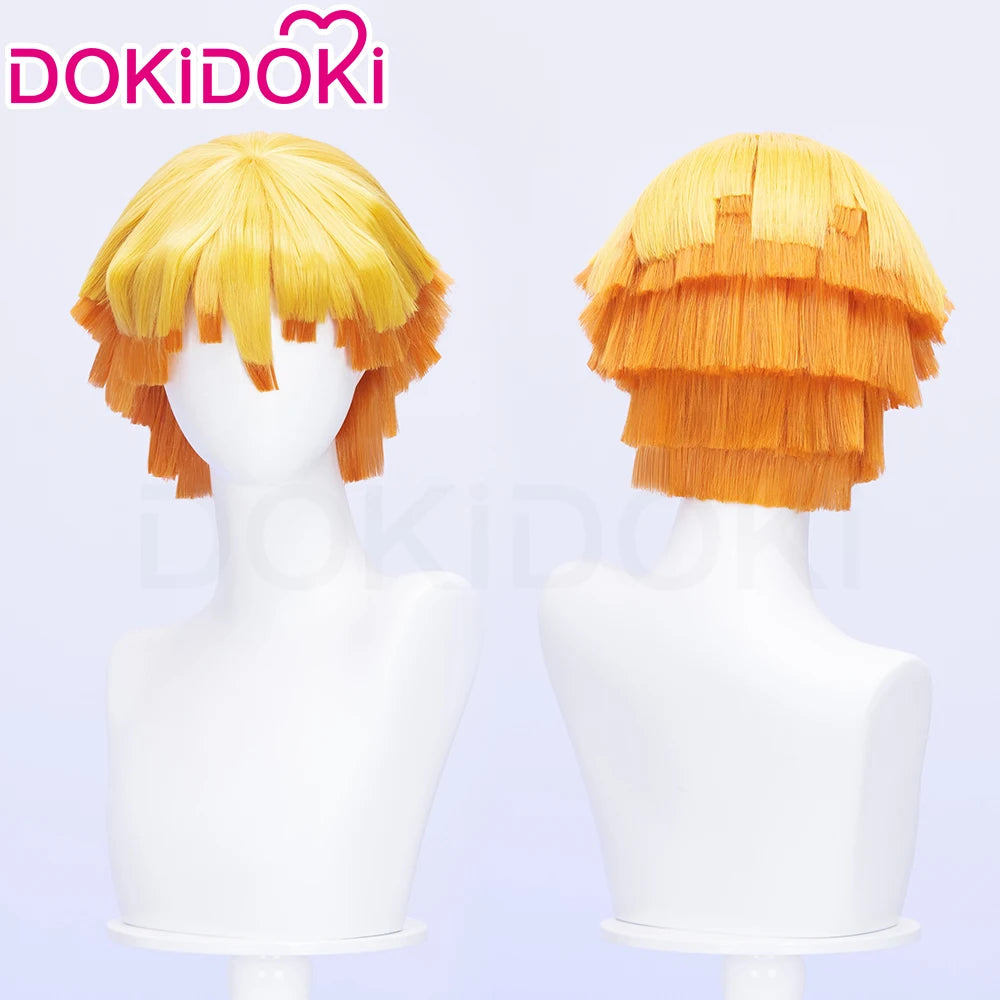 Tanjirouu Nezukoo Zenitsuu Mitsurii Shinobu Akazaa Cosplay Wig with Tamayoo Hairpin for Women Free Cap - One Size