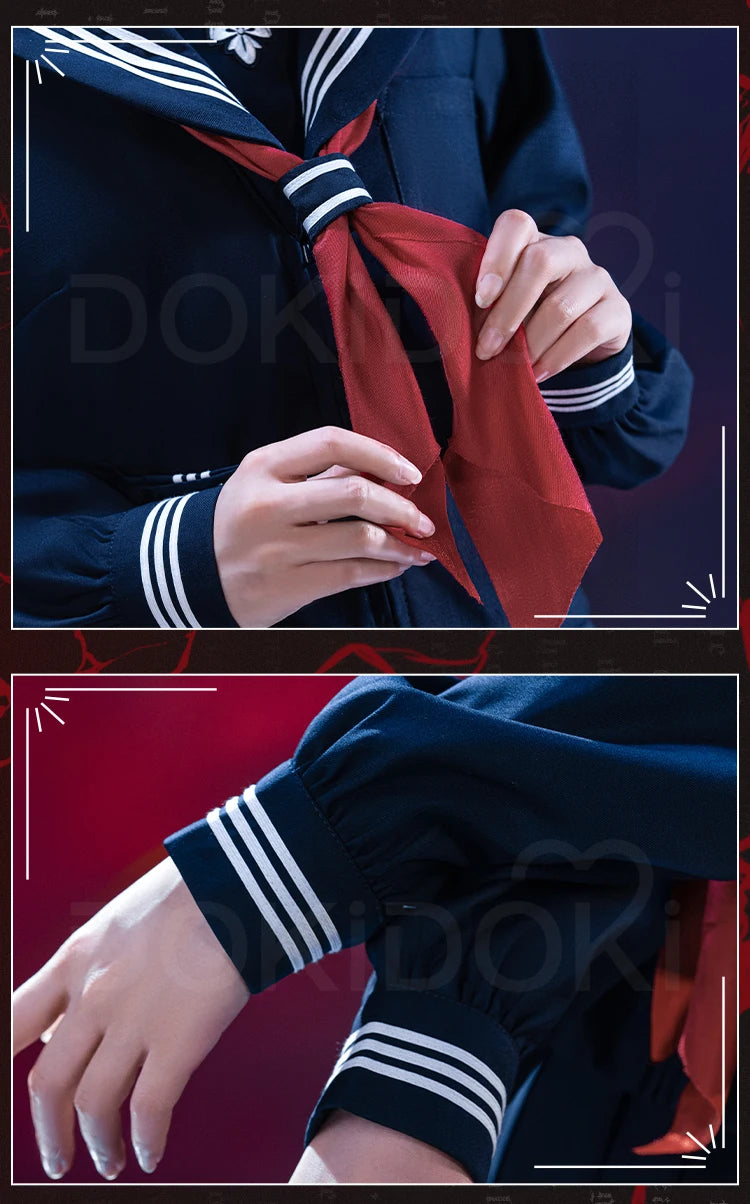 IN STOCK Shimizu Hinako Cosplay Costume Anime【S-2XL】DokiDoki-R Women School JK Uniform Dress Cosplay Halloween Plus Size