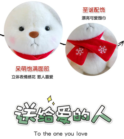 Plush Teddy Bear with Sweater Scarf for Kids Birthday Xmas Gift Cute Jointed Couple Bears Stuffed Animal Toy for Valentine