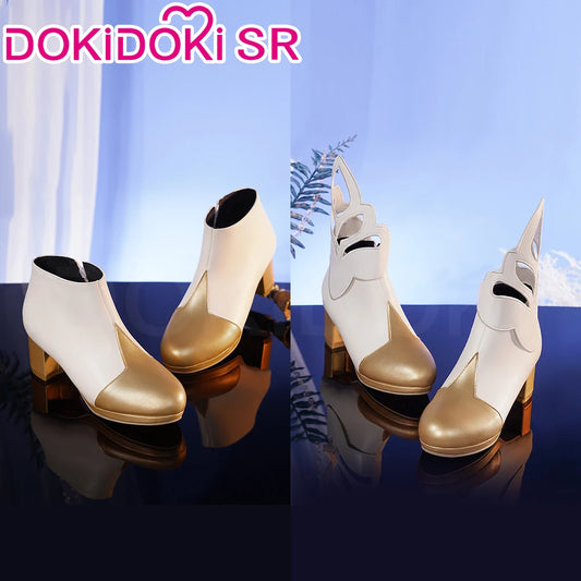 IN STOCK Traveler Lumine Shoes Game Genshin Impact Cosplay DokiDoki-SR Genshin Impact Traveler Lumine Cosplay Shoes
