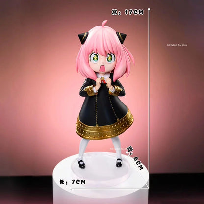 Spy Family Anya Forger Anime Figure Cute Anya Starry Eye 17cm Action Figurine Pvc Statue Collection Model Desk Decora Toy Gift