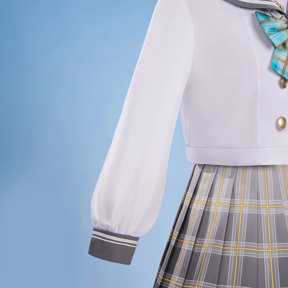 iCoser Honkai Star Rail Firefly Cosplay Costume Spring Missive Uniform Headwear Socks Halloween Party for Women Girls Cos Gifts