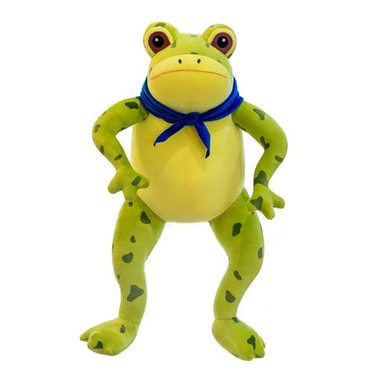 50cm Cute Cozy Frog Plushies Soft Stuffed Animal Funny Frog Toy with Scarf Kawaii Gift For Girl Boy Girlfriend