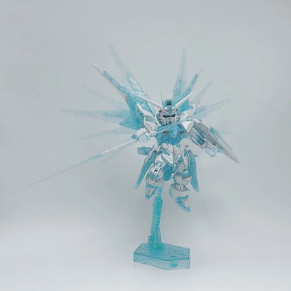 In Stock GAOGAO Strike Freedom Ice Blue Color MGSD Assembly Model Kit Action Figures Toy Transparent Version Robot Model Mecha
