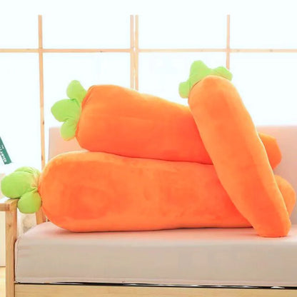 90/110cmKawaii Simulation Carrot Plush pillow toy Cute Soft Stuffed Vegetable Carrot Pillow Doll for Kids girl boy birthday Gift