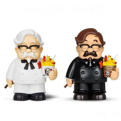 Fried Chicken Godfather's Anime Figure KFC Colonel's Grandpa Toys Action Figurine PVC Statue Model Desk Collection Decor Gifts