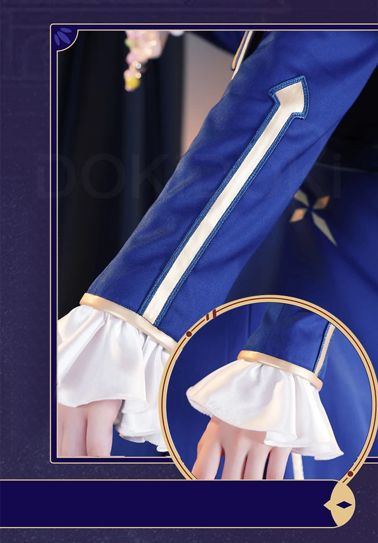 IN STOCK Saber Cosplay Costume Game Honkai: Star Rail x Fate Stay Night【S-2XL】DokiDoki-R Halloween Saber Costume Plus Size