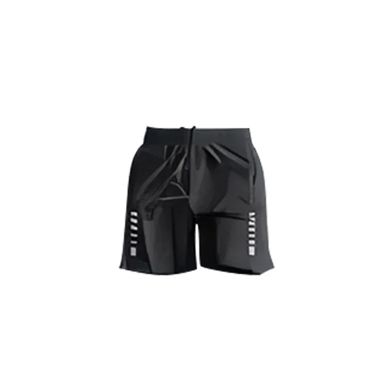 Men’s Sportswear Suit 1-5pcs – All-Season Running Cycling & Fitness Quick-Dry Track Set - Black shorts / M