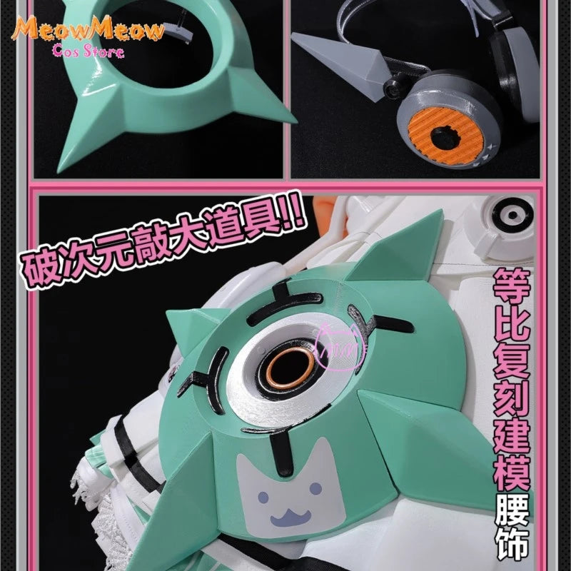Zenless Zone Zero Aria Cosplay Costume Set Polyester