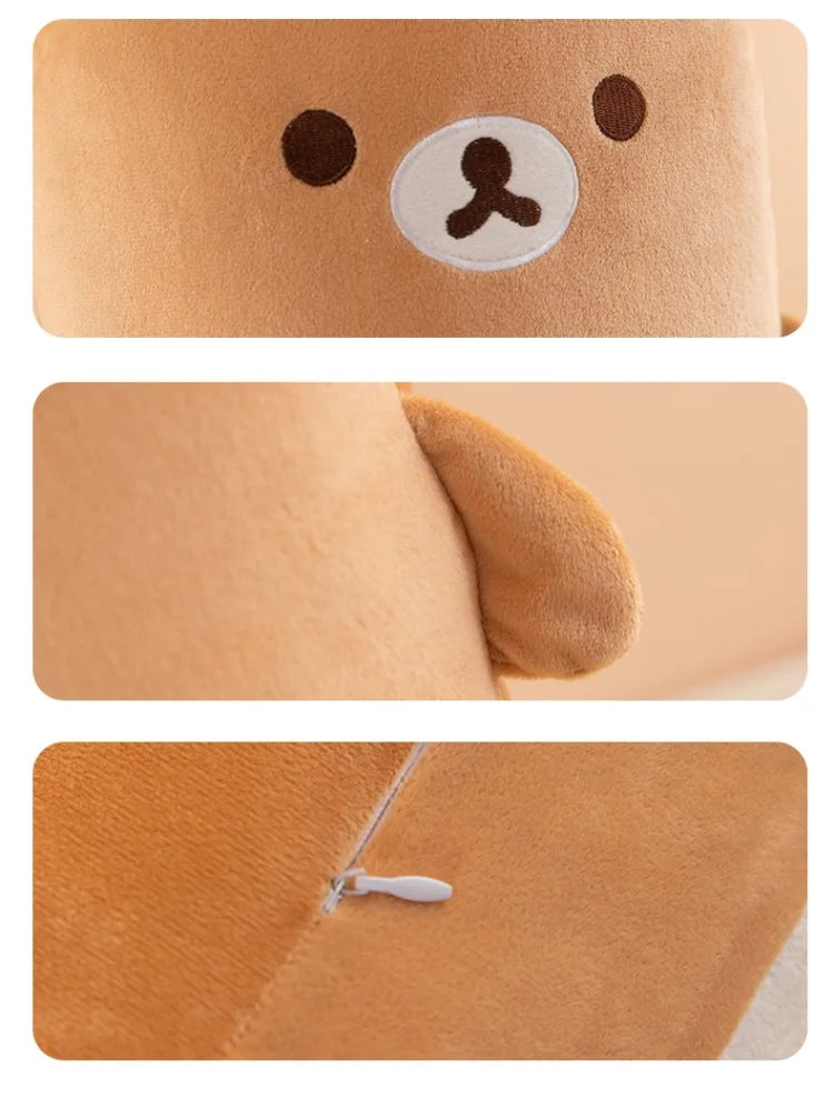 60/80/100cm Big Size Rilakkuma Kawaii Anime Plush Stuffed Doll Cartoon Room Decor Plush Pillow Children's Holiday Gift