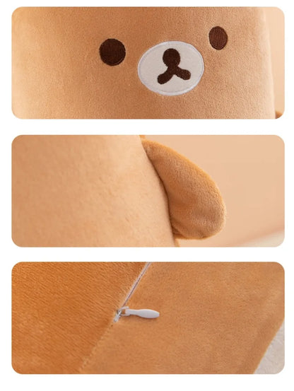 60/80/100cm Big Size Rilakkuma Kawaii Anime Plush Stuffed Doll Cartoon Room Decor Plush Pillow Children's Holiday Gift
