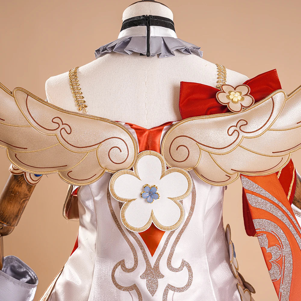 Honkai Star Rail Tribbie Cosplay Costume Wig Dress Uniform Headwear Wings Game Props Halloween Party for Women Girls Carnival