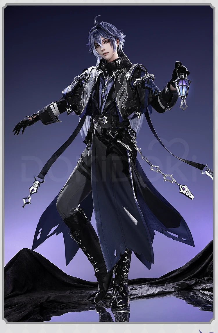 Flins Cosplay Costume Game Genshin Impact【S-3XL】DokiDoki-SR Kyrll Chudomirovich Flins Cosplay Men Halloween Costume Plus Size