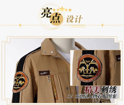 Love and Deepspace Caleb Cosplay Costume Wig Brown Flying Jacket Supersonic Uniforms Halloween Party Women Men Carnival Outfit