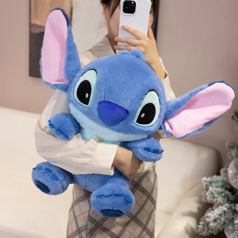 Big Size Stitch Plushies Stuffed Anime Lilo&Stitch Plush Toy Soft Fluffy Huggable Doll Throw Pillow Birthday Gifts Girl