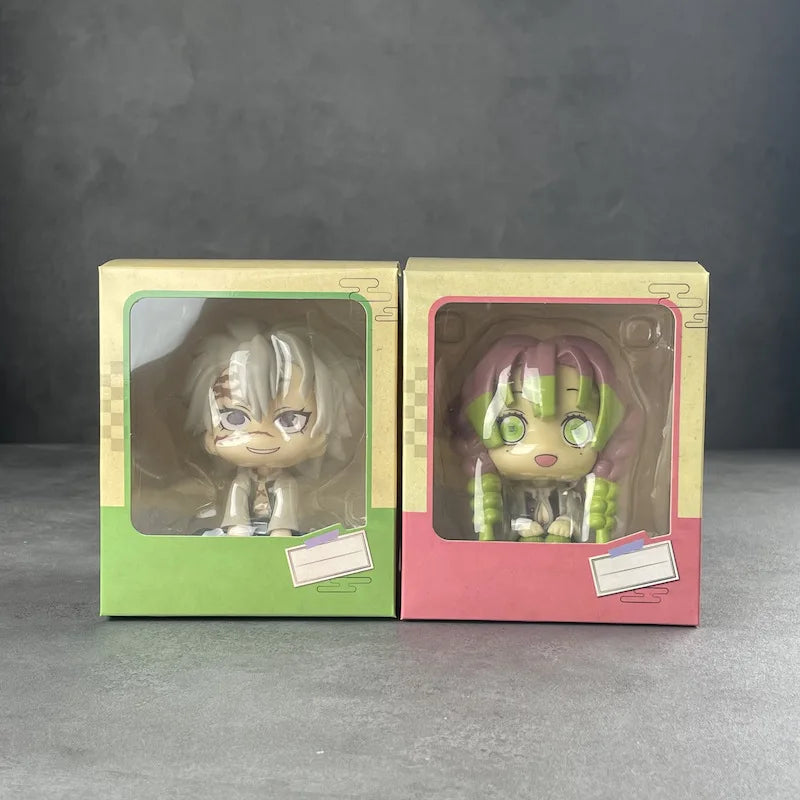 New Demon Slayer Anime Figure Q Version Wind Column Love Column Model Toy Wholesale Ghost Extingishment Blades Honny Souichi