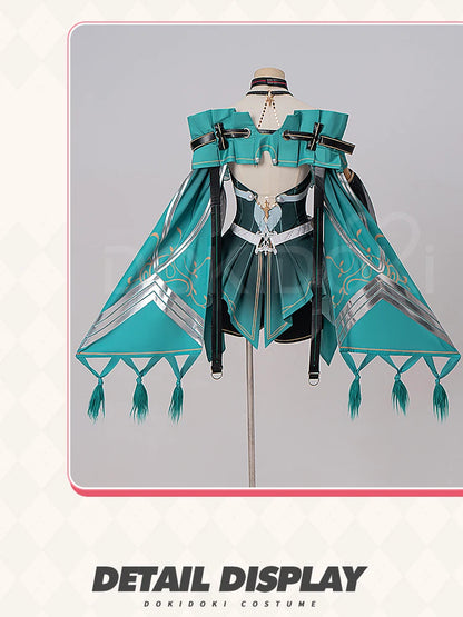 Ciaccona Cosplay Costume Game Wuthering Waves【XS-3XL】DokiDoki-N Women Green Dress Ciaccona Costume Plus Size