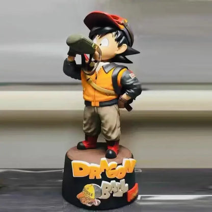 10cm Dragon Ball Cartoon Character Drinking Water Little Goku PVC Action Figure Model Statue Collection Decoration Toys Gift