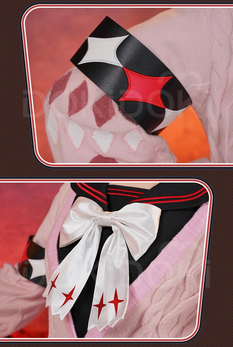 Ukinami Yuzuha Cosplay Costume Game Zenless Zone Zero DokiDoki-R ZZZ Women Cute Sweater Halloween Cosplay