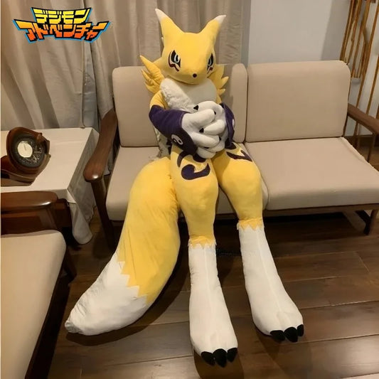 170CM Super Big Size Digimon Renamon Youkomon Plushies Cartoon Anime Stuffed Kawaii Ornaments Children Toy Comfortable Doll Gift