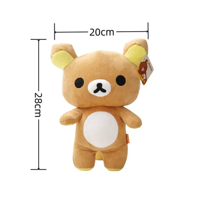 strawberry Rilakkuma Plush Doll Cartoon Bear Toy Kawaii Rilakkuma Room Decor Teddy Bear Plushies Cute Couple Bear Xmas Gift