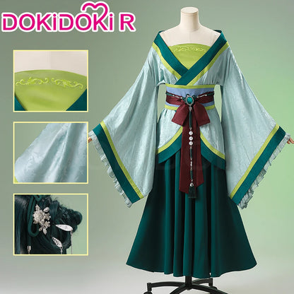 Maomao Cosplay Costume Anime The Apothecary Diaries DokiDoki-R Women Green Dress Mao Mao Xidu Banquets Cosplay Halloween