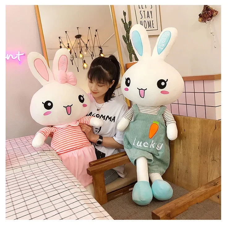 45-130cm Cute Long Legs Rabbit Plush Toy Stuffed Soft Animal Bunny Doll Baby Kids Toys Birthday Gift Christmas Present for Girl