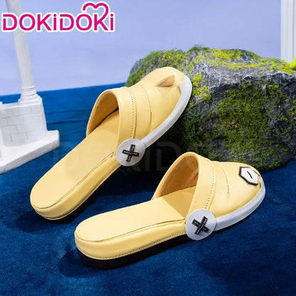 Sandrone Nefer Ineffa Aino Cosplay Shoes Game Genshin Impact DokiDoki Women Boots Aino Yellow Slippers Ineffa Cosplay Shoes
