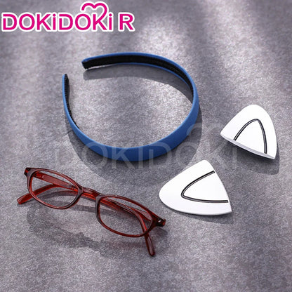 IN STOCK Marii Makinamii Cosplay Costume Anime 【S-3XL】 DokiDoki-R Women Pink Racing Suit Marii Makinamii Glasses Plus Size