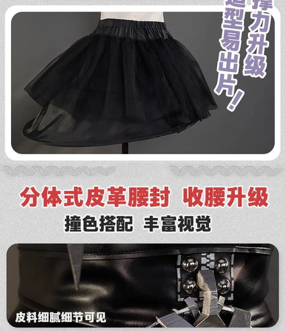 iCoser Zenless Zone Zero Vivian Cosplay Costume Dress Uniform Headwear Mockingbird Metal Props Halloween Party Women Carnival