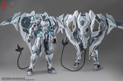 White Ghost CD-07W Series Alloly Die Cast Frame Action Figure Exquisite Desktop Decore Die-Cast Assembly Model Toy Surprise Gift