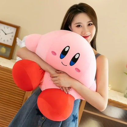 50cm Big Size Kirby Anime Plush Stuffed Doll Pink Plushies Pillow Room Decorated with Kawaii Peluche Children's Holiday Gifts