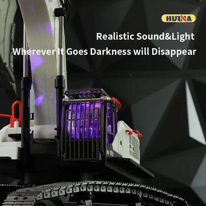 Huina 1594 22 Channels Large Remote Control Excavator 1/14 Electric Heavy Duty RC Excavator for Children Toys Model