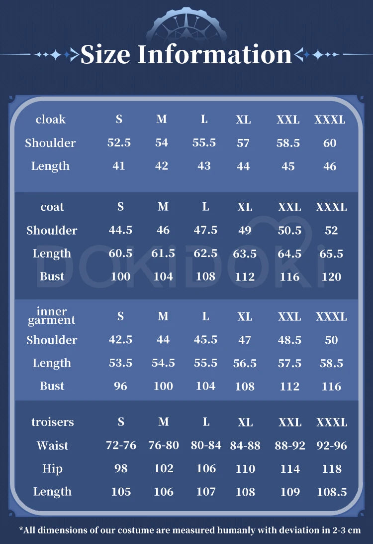 IN STOCK Flins Cosplay Costume Game Genshin Impact【S-3XL】DokiDoki-N Kyrll Chudomirovich Flins Men Halloween Costume Plus Size