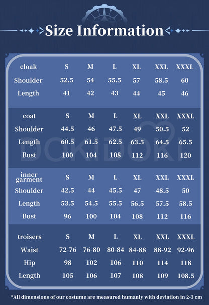 IN STOCK Flins Cosplay Costume Game Genshin Impact【S-3XL】DokiDoki-N Kyrll Chudomirovich Flins Men Halloween Costume Plus Size