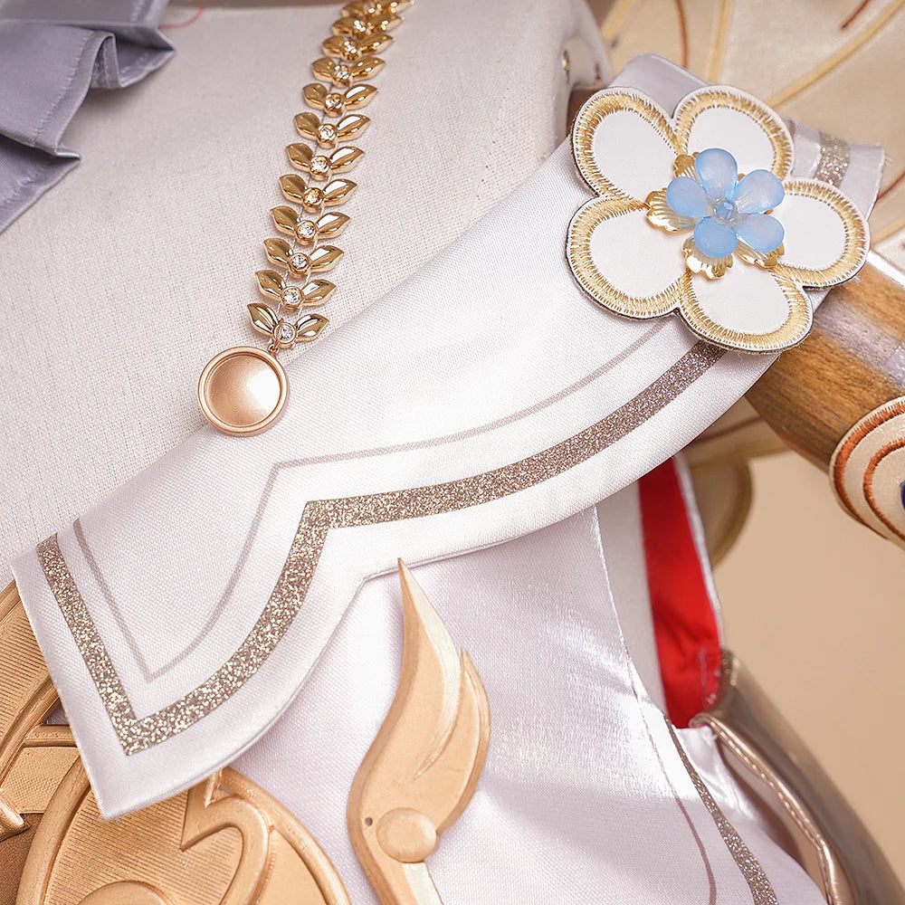 Honkai Star Rail Tribbie Cosplay Costume Wig Dress Uniform Headwear Wings Game Props Halloween Party for Women Girls Carnival