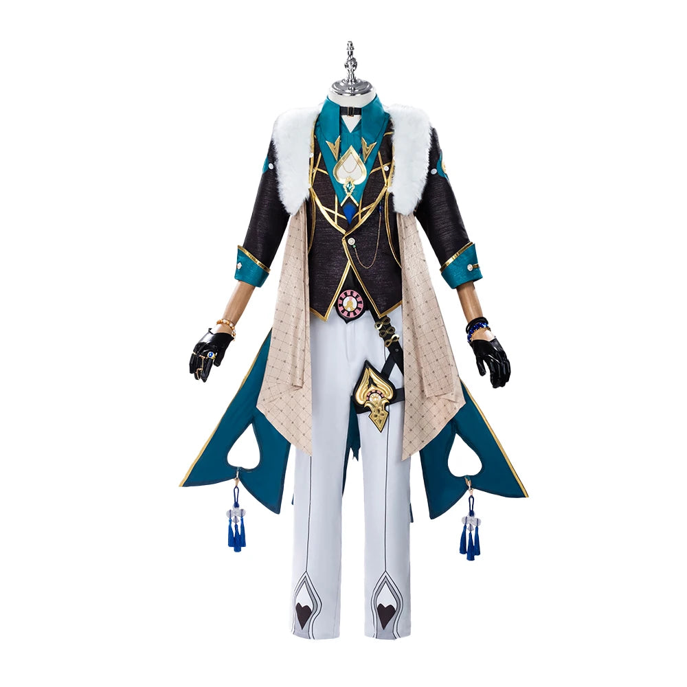 Aventurine Cosplay Costume Game Honkai: Star Rail Cosplay【XS-3XL】 DokiDoki-N Honkai Sha Jin Cosplay Halloween Suit Plus Size